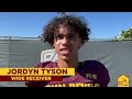 asu wr jordyn tyson on return from injury u0026 why he chose to be a sun devil