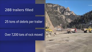 CDOT makes progress on rock slide in Custer County