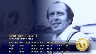 Meet the ICC Hall of Famers: Geoffrey Boycott | 'Figure silhouetted out of the coaching manuals'