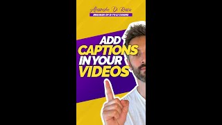 How to add Captions to your videos #shorts