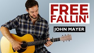 How to Play John Mayer's Free Fallin' - Full Song Guitar Tutorial (Live at the Nokia Theatre)