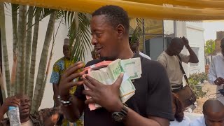 FANS SURPRISED TAYE CURRENCY WITH MILLIONS OF NAIRA AT HIS 50TH BIRTHDAY