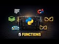 I Wish I Knew These 5 PYTHON FUNCTIONS When I Started Coding