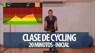 🚲 Entrenamiento BICICLETA estática 20 MIN (clase 1/5) | CLASE de CYCLING INICIAL