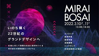 MIRAI BOSAI 2022年 司会挨拶・趣旨説明（DAY1 ）