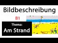 B1-Bildbeschreibung Teil 1: Bildaufbau (Am Strand)