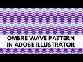 Illustrator - Ombre Wave Pattern - Seamless repeating curvy line multi-color pattern