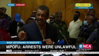 War Veterans Standoff | Mpofu: Arrests were unlawful