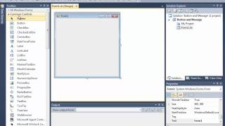 VB tutorial 2 - Button function and MessageBox