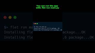 How to build interactive apps in Python with Flet #flet #coding #pythontips #pythontricks #python