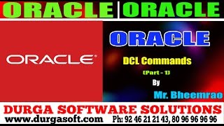 Oracle Tutorial || Oracle| DCL Commands Part - 1 by Bheemrao