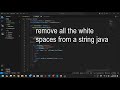 Java Program to remove all the white spaces from a string   java tutorial for beginners in hindi
