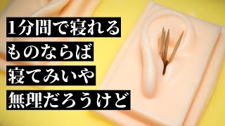 ASMR 1分間で寝落ちできなかったらあなたの負けです (耳かき、マッサージ、その他) One Minute #shorts