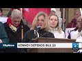 jason kenney defends bill 22