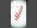 Copperplate calligraph , tutorial: how I write your name #maria