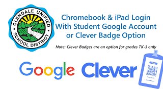 GUSD Chromebook & iPad Login Instructions