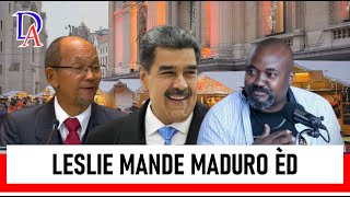 Pozisyon Valery Numa sou èd Leslie Voltaire mande peyi Venezuela a