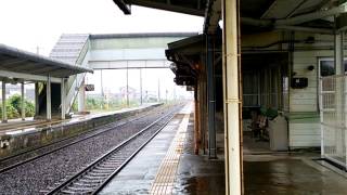 特急通過JR赤碕駅