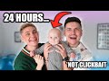 BECOMING PARENTS FOR 24 HOURS! *real baby!*