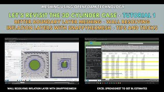 Meshing with snappyHexMesh | Let's revisit the 3D Cylinder case (Tutorial 1)