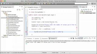 Java Tutorial 13 - Number Averaging Program
