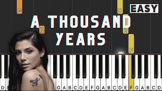 A Thousand Years - Christina Perri | Piano Tutorial (EASY)
