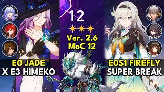 E0 Jade x Himeko & E0S1 Firefly Super Break | Memory of Chaos Floor 12 3 Stars | Honkai: Star Rail