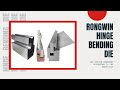 Rongwin Factory Price Hydraulic Press Brake Tools Hinge Die For Forming Sheet Metal Proofing Video