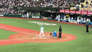 80歳土井正博ライト前ヒットを放つもの非情大友進の返球でライトゴロ⚾️西武ライオンズレジェンドゲーム