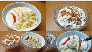 Oatmeal Recipe| How to make Oatmeal Recipe | ওটস দিয়ে নাস্তা | easy, Healthy breakfast \u0026 2 flavor |