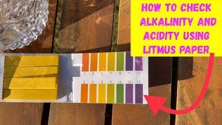How to test for alkalinity and acidity using a litmus test.