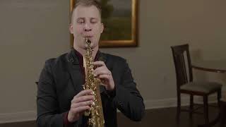 J. S. Bach arr Hekkema - Partita II. Allemande. Kyle Mechmet, Soprano Sax