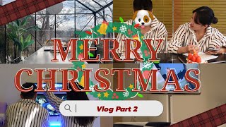 [Couple VLOG] 숙소에서 한 발자국도 안 나간 크리스마스 데이트 🏠🎅🏻🎄ㅣ승부욕 미쳐버린 게임과 당구 🎮ㅣ온실에서 Brunch 🥞ㅣ2025 만다라트 작성 ✏️