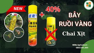 Bẫy Ruồi Vàng Dạng Chai Xịt 750ml - Siêu Hiệu Quả - Tiết Kiệm