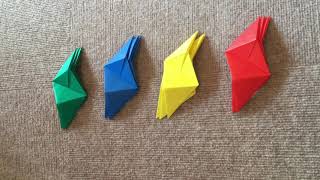 小学生でもできる多面体（１２枚）の作り方　polyhedron origami