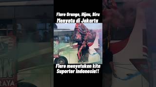 Flare menyatukan kita di Jakarta #timnasindonesia #jakmania #bonek #shorts #short #viral #trending