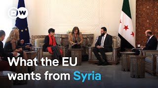 EU cautiously weighs lifting sanctions on Syria, with caveats | DW News