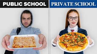 Public vs Private School Food