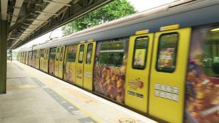 [HD] The Northbound MTR SP1900 EMU train with clash of clans livery at Fanling Station