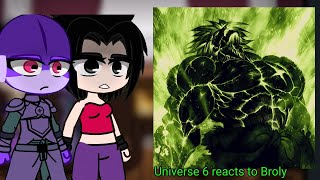 Universe 6 reacts to Broly