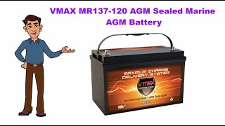 VMAX MR137-120 AGM Sealed Marine AGM Battery Review Explain With Doodly Whiteboard Animation