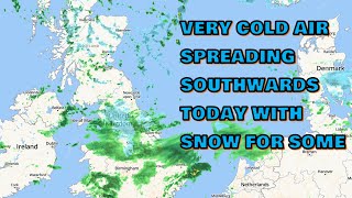 Very Cold Air Spreading Southwards Today with Snow for Some! 30th March 2022