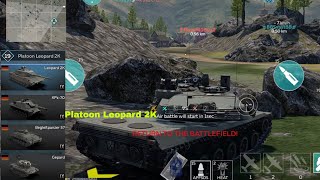 steel power Platoon Leopard 2K in warthundermobile  #warthundermobile