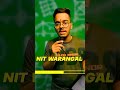 TOP 5 NITs in India🔥 | CSE Cutoff | IIT Motivation Video #shorts #jee