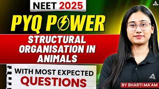 Structural Organisation in Animals Class 11| PYQ Power - Most Expected Questions | NEET 2025