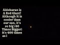 aldebaran taurus constellation stunning telescope footage