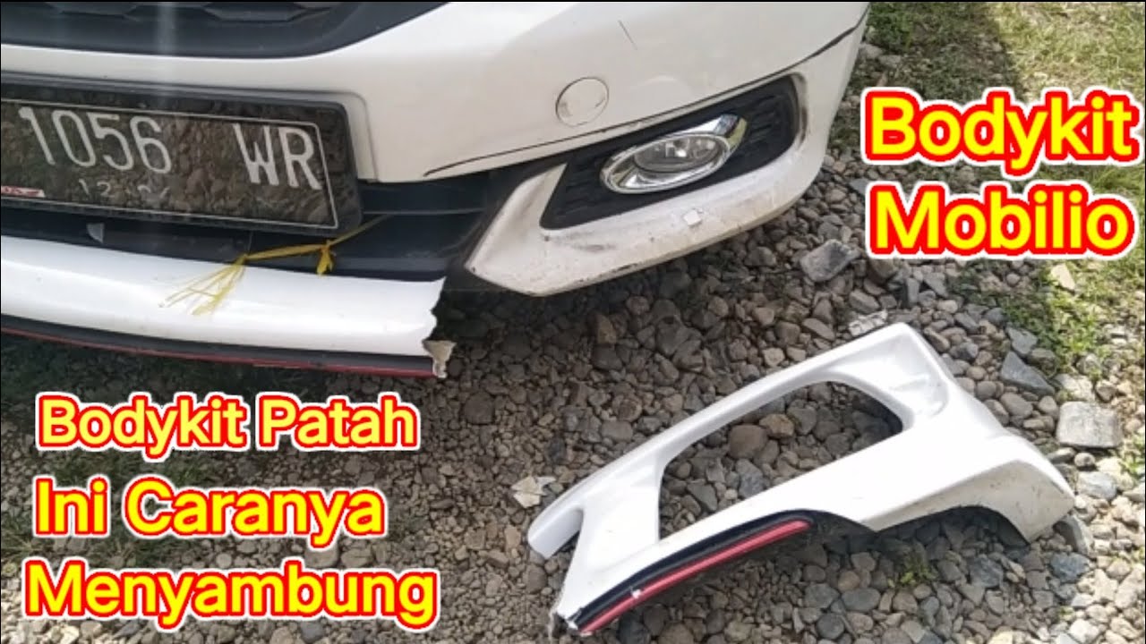 CARA SAMBUNG BODYKIT PATAH // How To Connect A Broken Front Bodykit ...