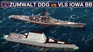 2030's Zumwalt Destroyer vs 1980's \u0026 2000's Iowa Battleships | Sea Power