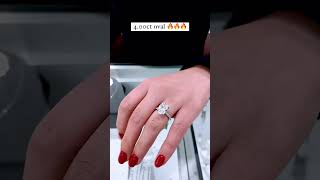 4 CT Oval Cut Diamond Ring || Latest Diamond Rings 2022 #diamondring #viral #shorts #ovalcut #rings