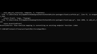 Assertion Error, View function mapping is overwriting an existing endpoint function | Aryadrj | IT